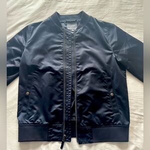 Bonobos Boulevard Bomber Jacket Navy Slim Fit Medium M
